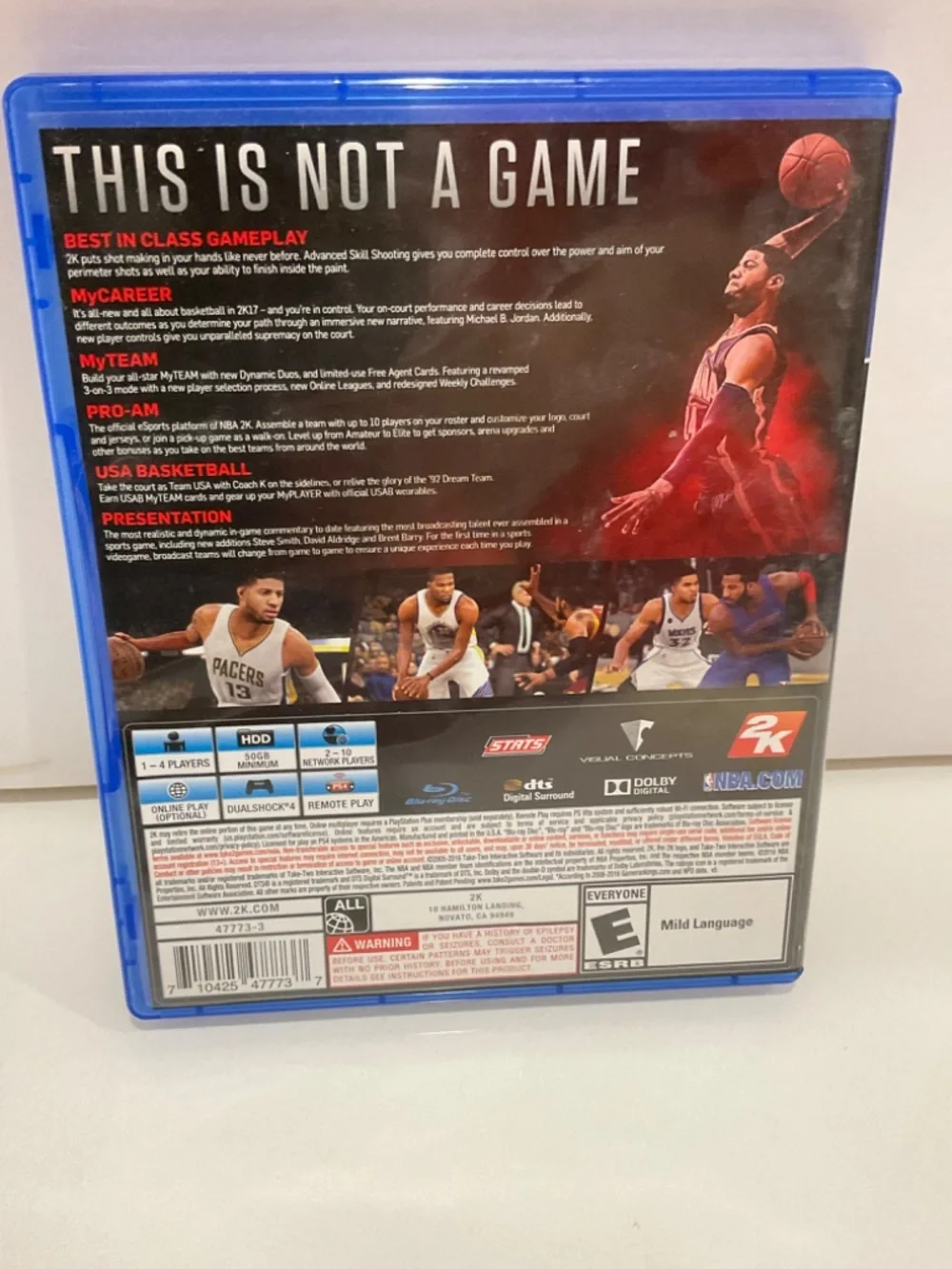 Sony PS4 Game NBA 2K17. Paul George Pre Owned